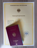 Certificado de Nacionalidade Alemã e Passaporte Alemão
